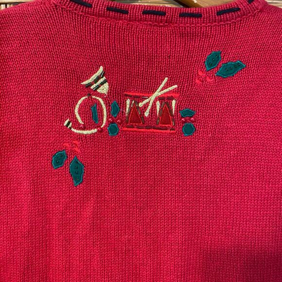 Vintage Bobbie Brooks Christmas Vest Small Snowman Embroidered Beaded holiday - Picture 7 of 8
